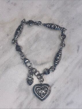 Brighton Silver Heart Bracelet